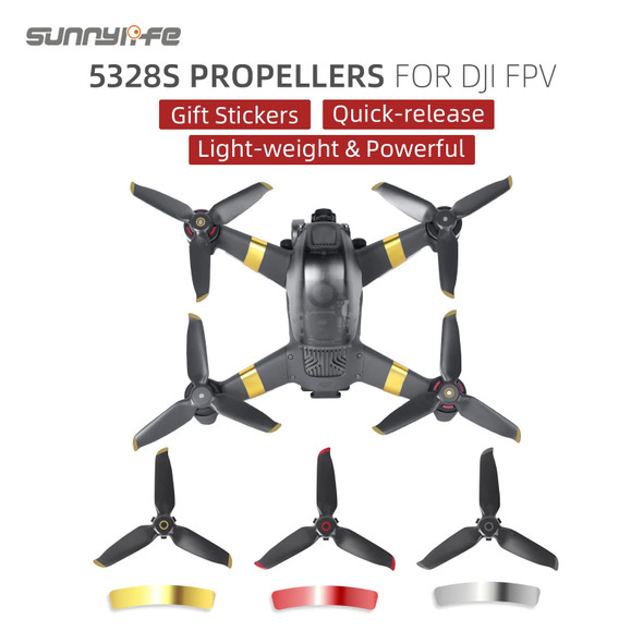 For DJI FPV 5328S Propellers Quick-release Props with Gift Arm Stickers For DJI FPV Drone Accessories
