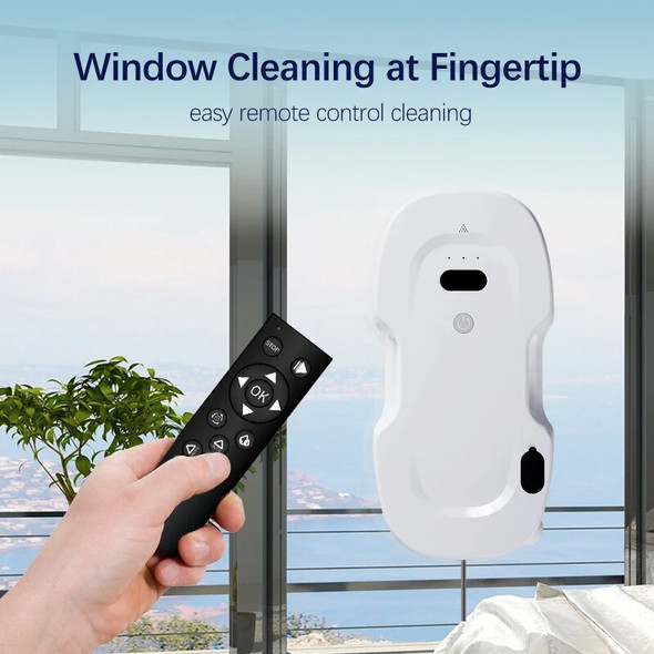 Household electric intelligent water spray window cleaning robot 5600Pa vacuum cleaner anti fall window cleaner