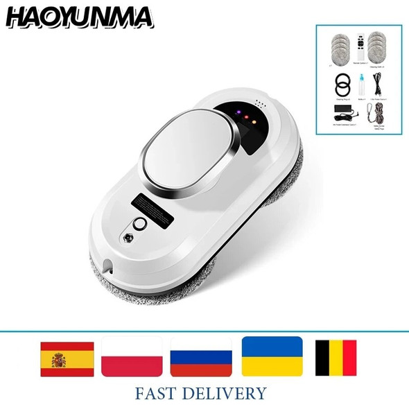 HAOYUNMA Robot Vacuum Cleaner Window Cleaning Robot Window Cleaner Electric Glass Limpiacristales Remote Control Home-Appliance HAOYUNMA Robot Vacuum Cleaner Window Cleaning Robot Window Cleaner Electric Glass Limpiacristales Remote Control Home-Appliance