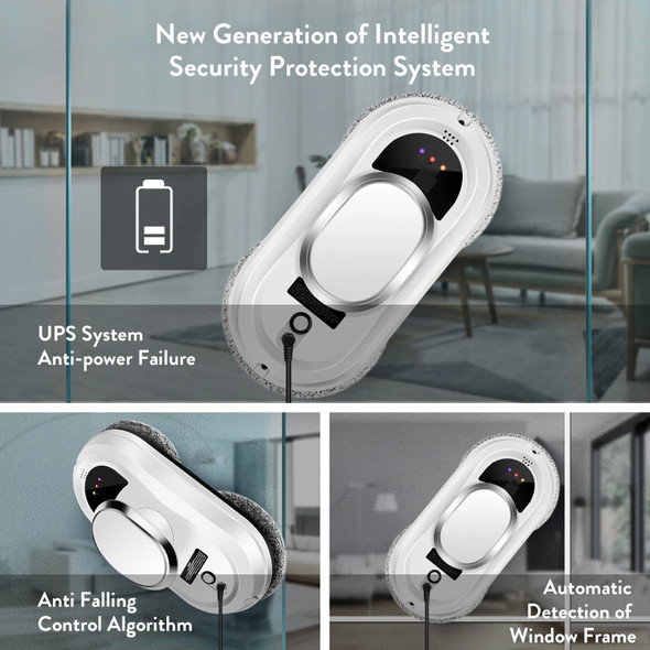 HAOYUNMA Robot Vacuum Cleaner Window Cleaning Robot Window Cleaner Electric Glass Limpiacristales Remote Control Home-Appliance