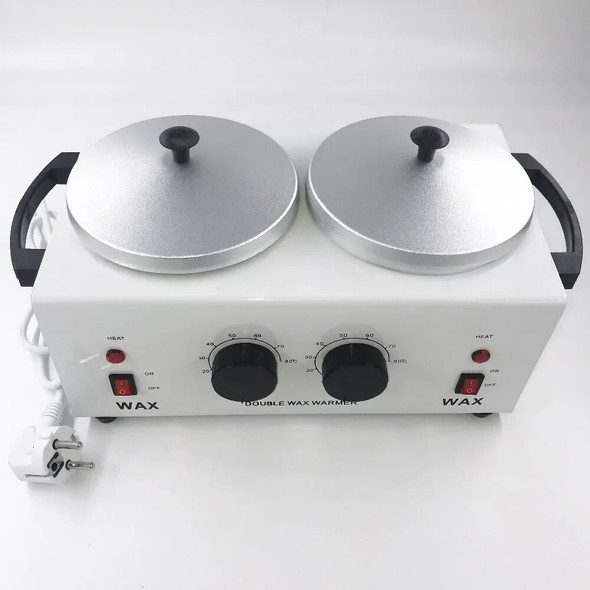 220V/ 110V Double Depilatory Wax Heater Melting Machine Paraffine Warmer SPA Epilator Hair Removal Tool