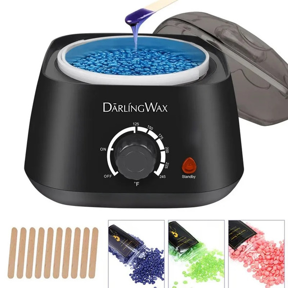 500CC Wax Heater Hair Removal Machine Set Warmer Wax-melt Waxing Kit Wax Beans Bead Heating Machine Paraffin Depilatory Epilator 500CC Wax Heater Hair Removal Machine Set Warmer Wax-melt Waxing Kit Wax Beans Bead Heating Machine Paraffin Depilatory Epilator