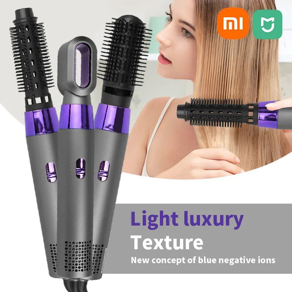 Xiaomi Mijia Electric Hair Brushes 3 in 1 Hair Dryer and Straightening Brush Negative Ion Hair Care Automatic Curling Iron