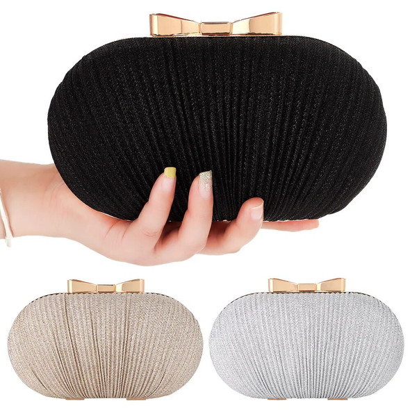 Wedding Bridal Clutch Handbag Women Evening Party Bag Chain Shoulder Bags Elegant Rhinestones Egg Shape Banquet Clutch Purse Wedding Bridal Clutch Handbag Women Evening Party Bag Chain Shoulder Bags Elegant Rhinestones Egg Shape Banquet Clutch Purse