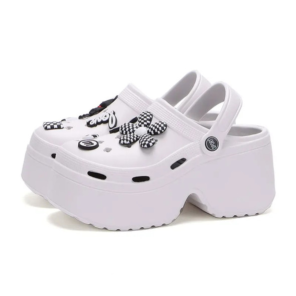 Women's Fashion Diy Clogs Platform Sandals 2024 Summer Thick Bottom Garden Shoes for Women Closed Toe Chunky Beach Slippers Women's Fashion Diy Clogs Platform Sandals 2024 Summer Thick Bottom Garden Shoes for Women Closed Toe Chunky Beach Slippers