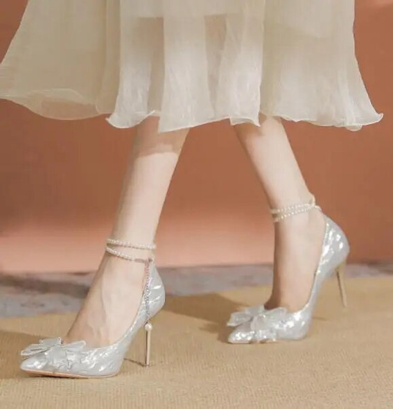 N Designers Sandals Fashion heels Satin buckle decoration chunky heel womens shoes high heeled Designer shoes Platform heel ROM