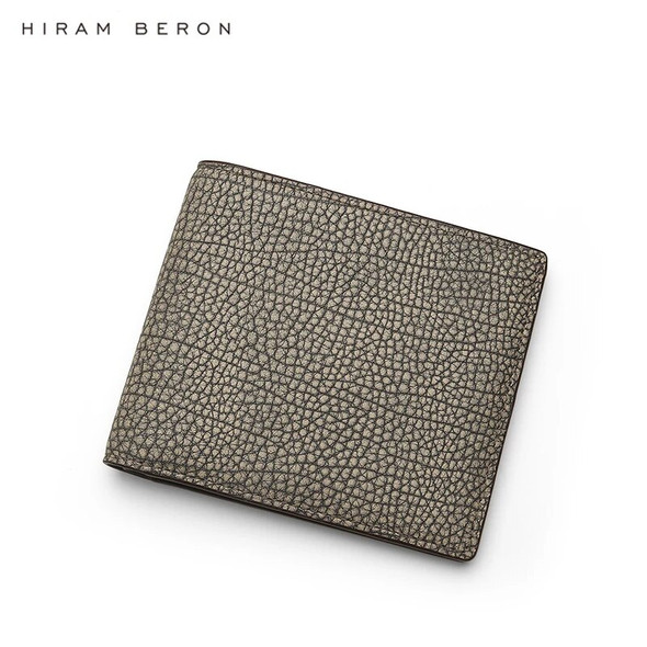 Hiram Beron Custom Name Luxury Soft Leather Wallet For Men Classic Personalized Gift Dropship