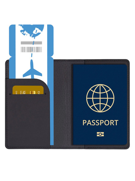 2pcs/set Passport Cover Case and Luggage Tag, Travel Passport Holder Wallet Organizer