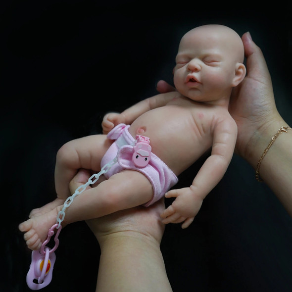 12" Micro Preemie Full Body Silicone Baby Doll Boy "Liam" & Girl "Nova" Lifelike Reborn Doll Surprice Children Anti-Stress