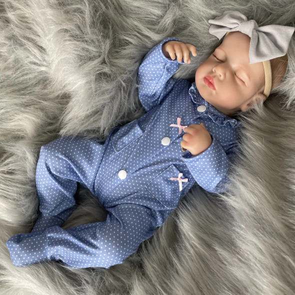 20 Inches LouLou Bebe Reborn Dolls 3D Skin Realistic Baby Alive Lifelike Newborn Handmade Vinyl Doll Kids Girls Gift