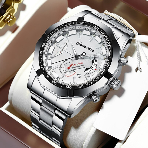 2023 Top Brand Luxury Quartz Men's Watch Stainless Steel Business Sport Watches for Men Waterproof Clock Relogios Masculino