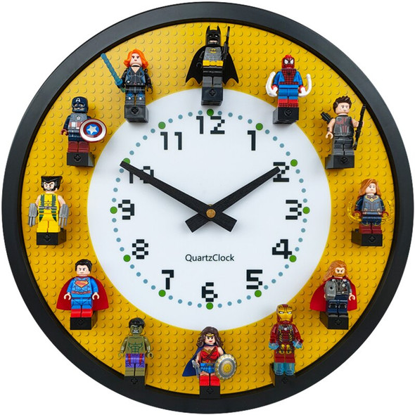 Compatible with LEGO Building block wall clock wall