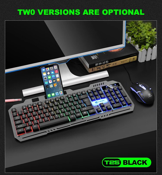 Hot Sale High Quality T25 keyboard mouse combo gaming Office Computer Wholesale Wired Keyboard Mouse Combos