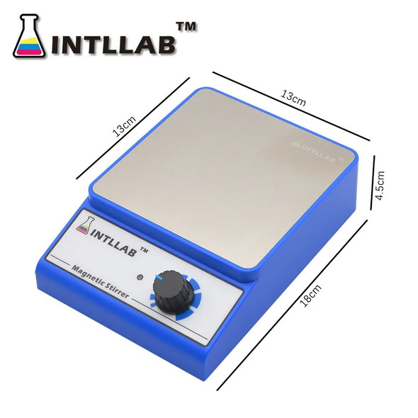 INTLLAB Magnetic Stirrer Magnetic Mixer with Stir Bar 3000 rpm Max Stirring Capacity: 3000ml