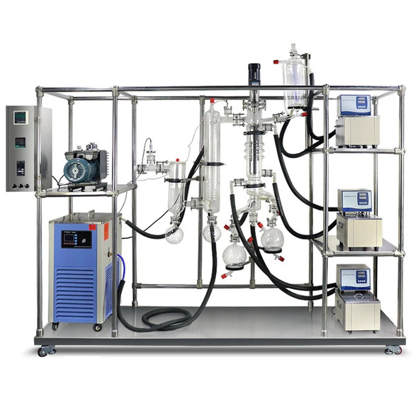 ZOIBKD Turnkey Solution Short Path Wiped Film Evaporator Molecular Distillation Glass Short Path Molecular Distillation Kit