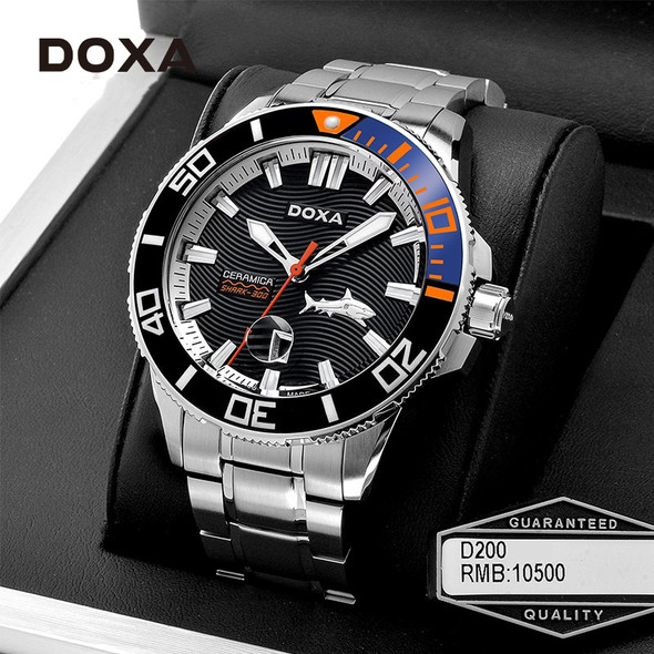 Men's Watch Fashion Sports DOXA Watch Men's Business Luxury Watch Top Grade Stainless Steel Leisure Waterproof Date Quartz Clock