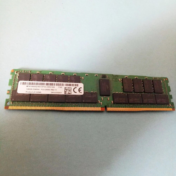 1Pcs For MT RAM MTA144ASQ16G72PSZ-2S6G1 128GB 128G 2S4RX4 DDR4 2666 PC4-2666V ECC REG Server Memory