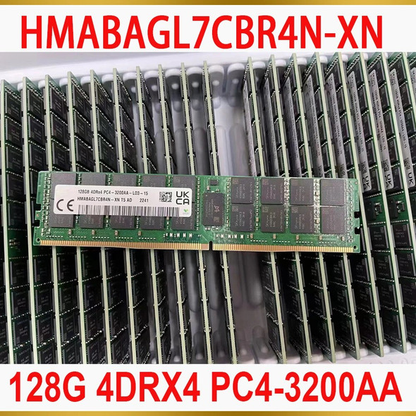 New 1 Pcs 128G RAM 4DRX4 PC4-3200AA For SK hynix 128GB 3200 DDR4 Memory HMABAGL7CBR4N-XN