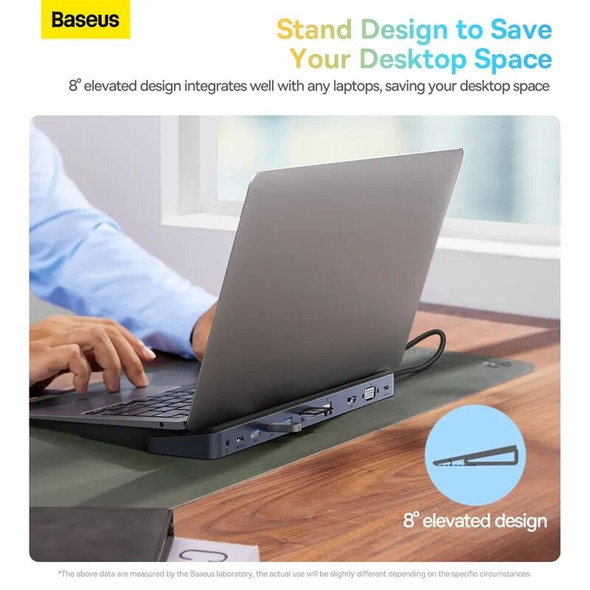 Baseus USB C Hub to HDMI-compatible USB 3.0 Docking Station for MacBook Pro iPad Pro USB HUB PD 100W/60W Adapter for Laptop