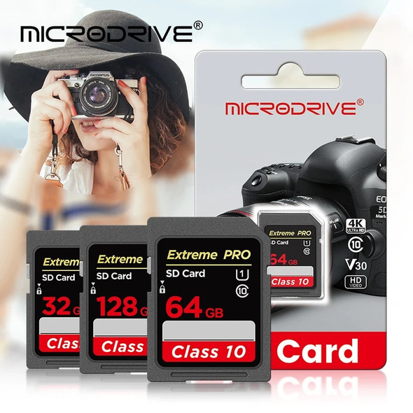 Extreme Pro SD Card 256GB 128GB 64GB 32GB 16GB Flash Memory Card SDXC SDHC Card Class 10 UHS-I For Camera