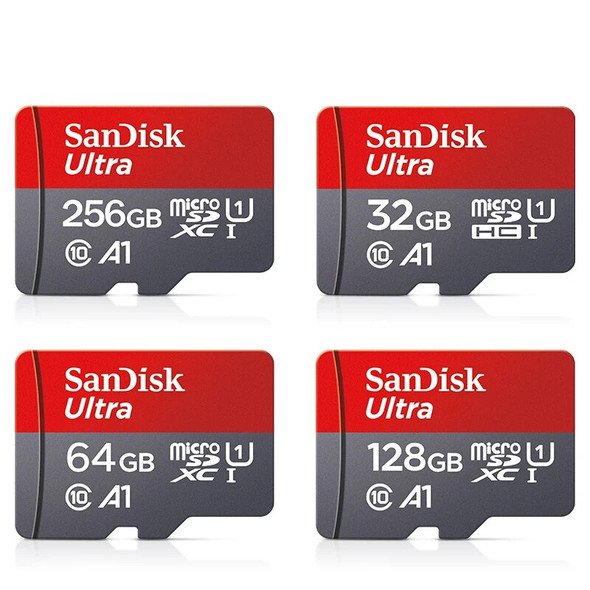 SanDisk 100% Original Memory Card 128GB 64GB 32GB A1 Micro TF SD Card Class 10 UHS-1 Flash Card for Samrtphone/PC