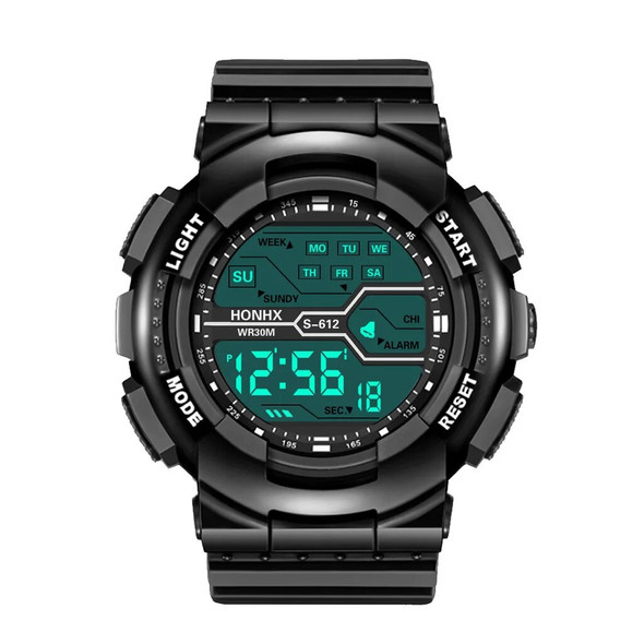 YIKAZE Multifunction Men's Sports Watch LED Digital Watch Big Dial Waterproof Luminous Men Sport Watch Electronic Watches