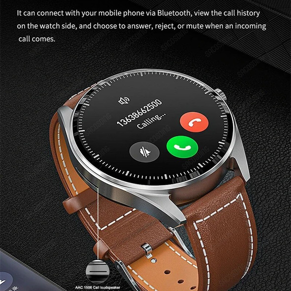 Luxury Smart Watch 4G RAM Local Music Bluetooth Headset 2 in 1 Bluetooth Call ENC Noise Reduction AMOLED Smartwatch For Men 2024