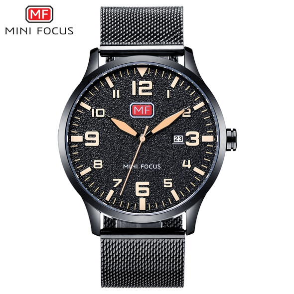 MINI FOCUS Men Watches Stainless Steel Waterproof Luxury Brand Fashion Quartz Watch Relogio Masculino Reloj Hombre  Montre Homme