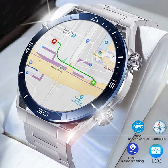 For Huawei Ultimate NFC Smart Watch Men Bluetooth Call Sport GPS Track Compass IP68 Waterproof Smartwatch 2023 AMOLED Watches