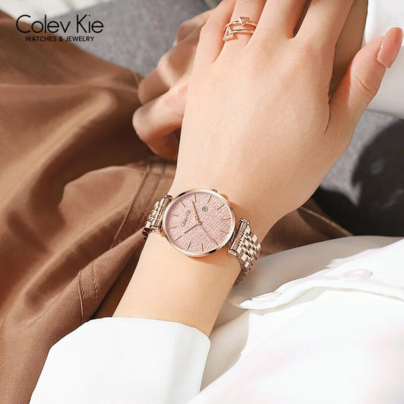 Colev Kie Women’s Watches Starry Sky steel Strap Woman Fashion Quartz Wristwatch luxurious Fashion Ladies Clock Simple Relogio