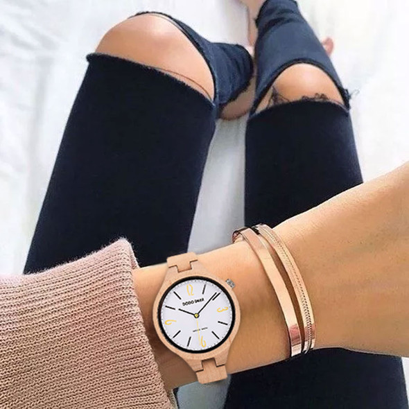 DODO DEER Fashion Wood Watches For Women Ladies Casual Female Wristwatch Lady Ebony Wooden Hot Selling Product OEM Gift
