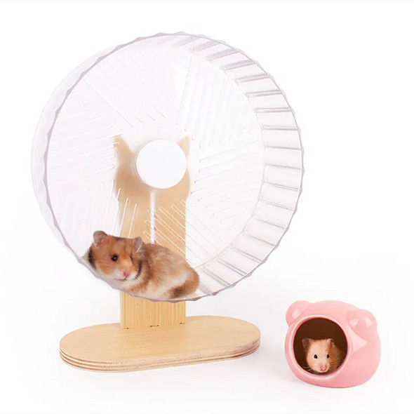 Super Silent Hamster Running Wheel Transparent Acrylic Hamster Exercise Wheel Hamster Toy Hamster Cage Landscaping Supplies