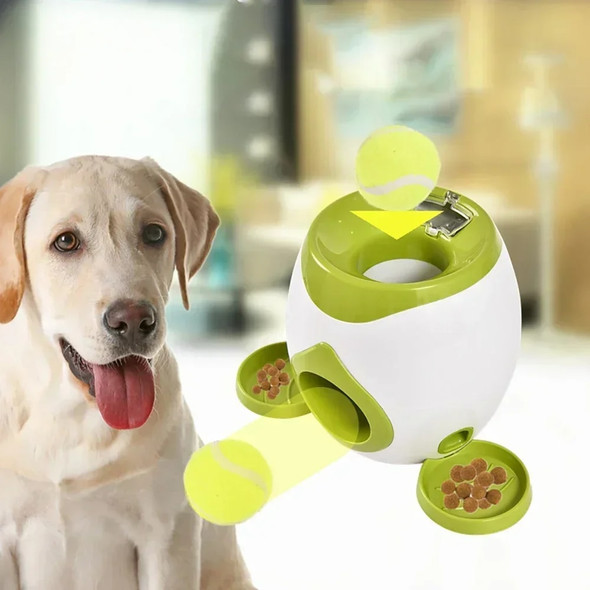 Chews Pet Ball Launcher Toy Dog Tennis Food Reward Machine Thrower Interactive Treatment Slow Feeder Suitable For Cats And Dogs Chews Pet Ball Launcher Toy Dog Tennis Food Reward Machine Thrower Interactive Treatment Slow Feeder Suitable For Cats And Dogs