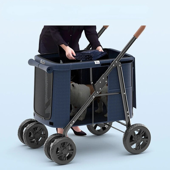Dog Cat Carrier Pet Buggy Stroller Bag Carriage House Outdoor Walking Shopping Trip Kennel Pram Folding 30kg Dog Cat Carrier Pet Buggy Stroller Bag Carriage House Outdoor Walking Shopping Trip Kennel Pram Folding 30kg