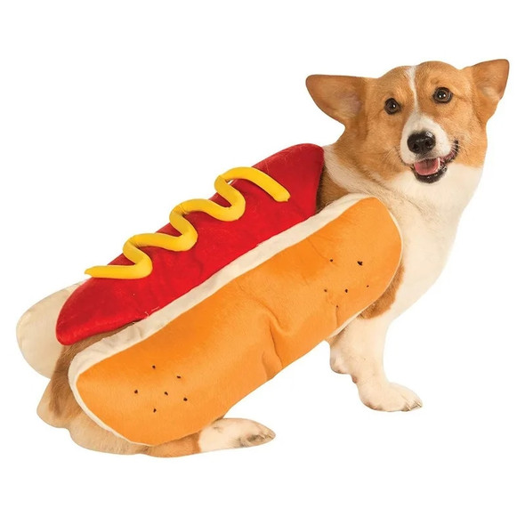 Funny Halloween Costumes For Dogs Puppy Pet Clothing Hot Dog Design Dog Clothes Pet Apparel Dressing Up Cat Party Costume Suit