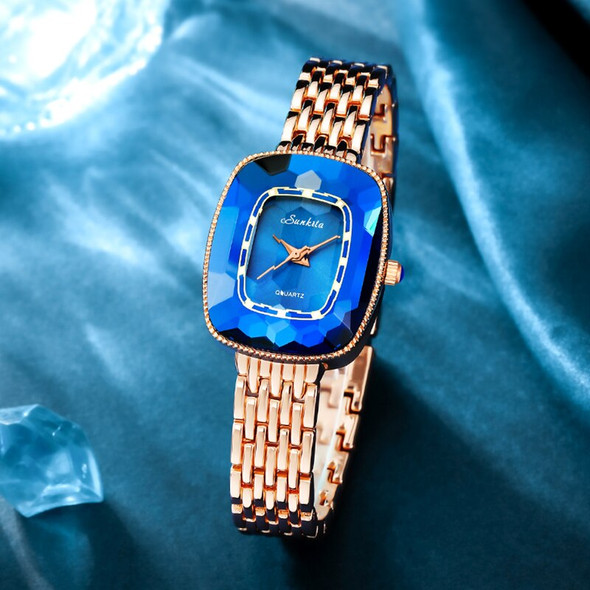 Gold Watch Ladies Square Women Watches Top Brand Luxury Golden Quartz Stainless Steel Waterproof Wrist Watch Reloj Mujer