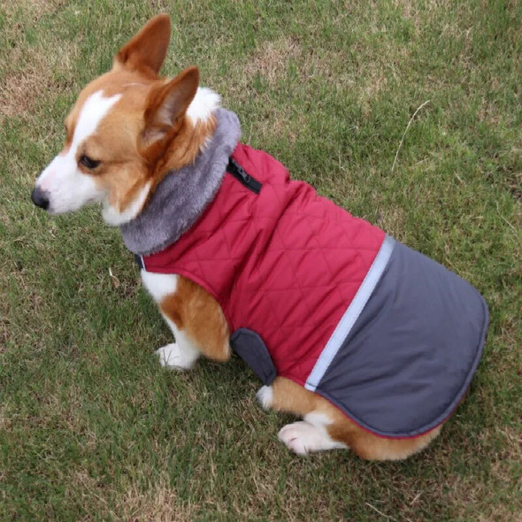 Reversible Dog Coat Waterproof Pet Jacket Reflective Doggie Parkas Warm Fur Collar Puppy Clothes Thicken Apparel For Big Dog Reversible Dog Coat Waterproof Pet Jacket Reflective Doggie Parkas Warm Fur Collar Puppy Clothes Thicken Apparel For Big Dog