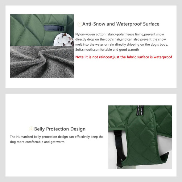 Windproof Dog Jackets Winter Cold Weather Dog Coats with Harness Easy Walking Soft Warm Clothes Apparel for Medium Large Dogs