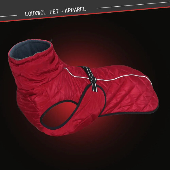 Dog Winter Jacket Cold Weather Dog Coat with Harness Hole Easy Walking Warm Fleece Sports Clothes Apparel for Medium Large Dogs Dog Winter Jacket Cold Weather Dog Coat with Harness Hole Easy Walking Warm Fleece Sports Clothes Apparel for Medium Large Dogs