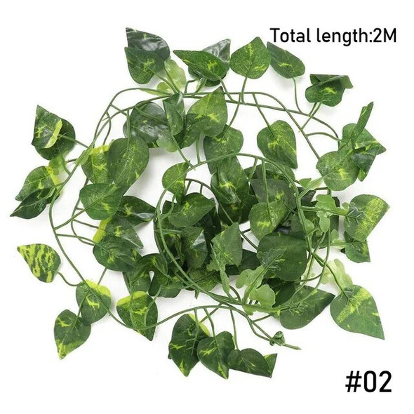 Artificial Flexible Reptile Vines Rattan Chameleon Lizard Terrarium Branches Bendable Jungle Reptile Pet Habitat Decoration