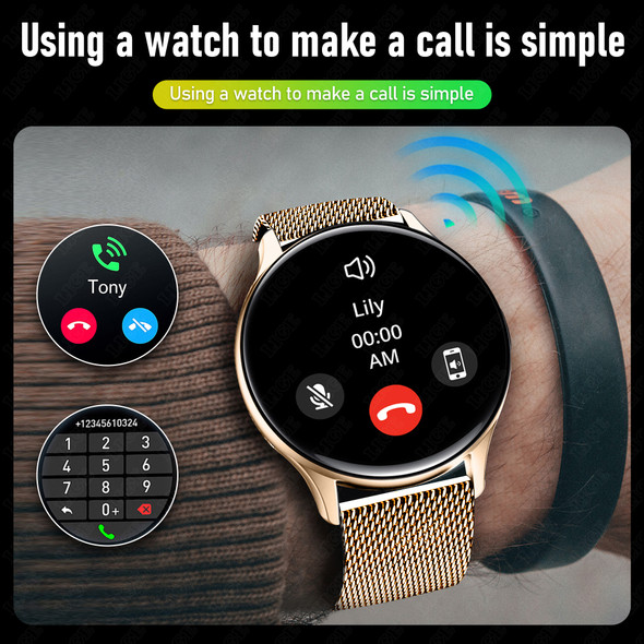 LIGE Bluetooth Call 2023 Smart Watch Women Amoled 466*466 HD Display Clock Sports Waterproof Smartwatch For Men Huawei Xiaomi LIGE Bluetooth Call 2023 Smart Watch Women Amoled 466*466 HD Display Clock Sports Waterproof Smartwatch For Men Huawei Xiaomi