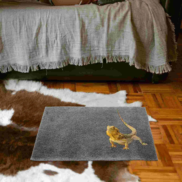 2 Pcs Reptile Carpet Substrat Lizard Supplies Terrarium Mat Flat Bedding-f- Sands & Substrates