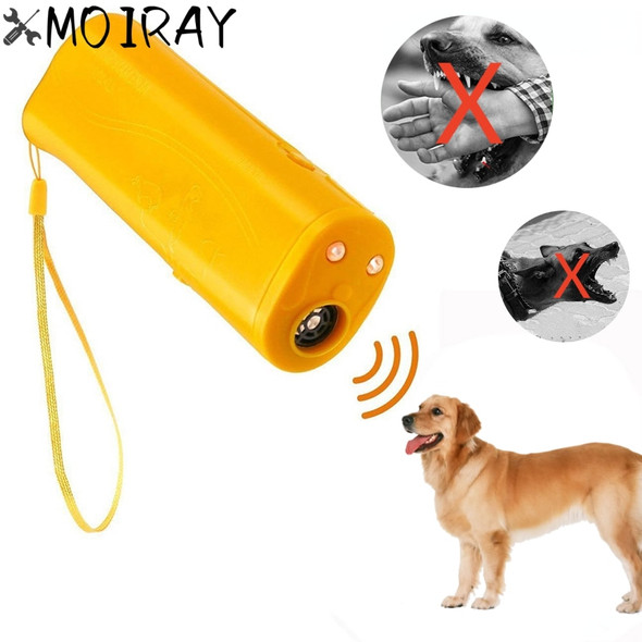 3 in 1 et Dog Repeller Anti Barking Device Ultrasonic Dog Repeller Stop Bark Control Training Supplies With LED Flashlight