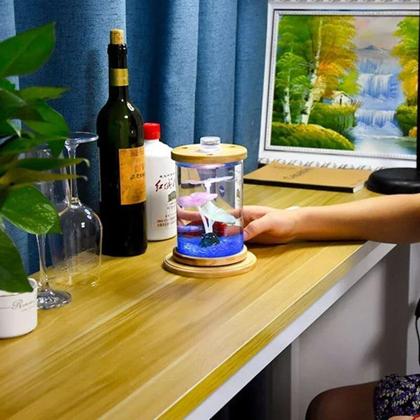 Mini Aquarium Creative Micro-view Rotating 360 Fish Tank Office Desktop Tempered Glass Ecological Bottle Fish Tank Decoration Mini Aquarium Creative Micro-view Rotating 360 Fish Tank Office Desktop Tempered Glass Ecological Bottle Fish Tank Decoration