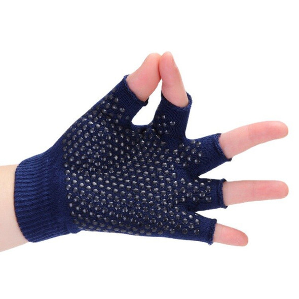 Non-slip Yoga Gloves Half Finger Open Finger Yoga Gloves Sweat Absorbent Wear Resistant Cycling Gloves