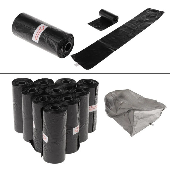10 Roll/Set Black Dog Poop Bag Garbage Bag Degradable Pet Poop Shit Trash Home Kitchen Universal Waste Litter Housebreaking