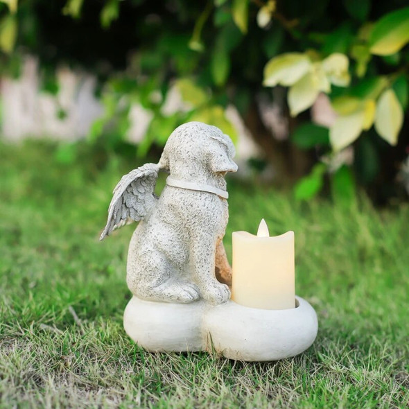 Dog Memorial Stones Dog Status For Garden Funerary And Pet Memorial Tombstone Backyard Grave Markers For Honor Furry Friend