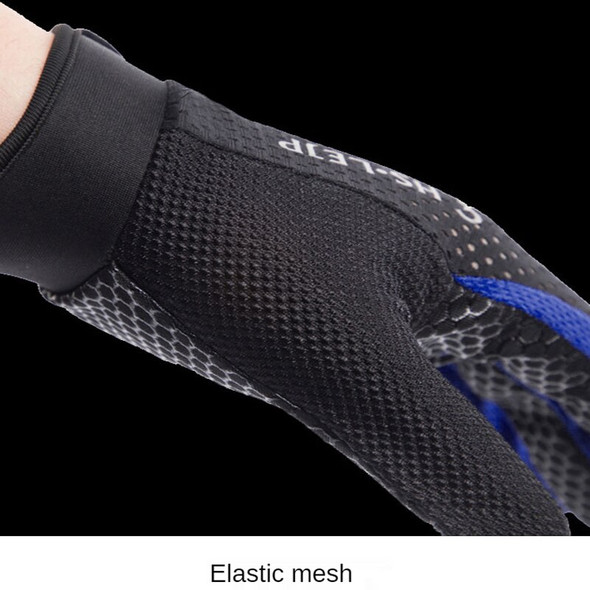 Mesh Bike Gloves Full Finger Summer Men Women's Cycling Gloves Long Touchscreen Breathable Racing Bike Gloves Accessories