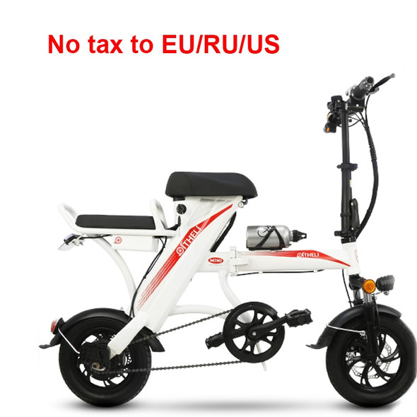 Men's And Women's Small Folding High Carbon Steel Electric Bicycle 12-inch Lithium Battery 48V 400W E Bike Men's And Women's Small Folding High Carbon Steel Electric Bicycle 12-inch Lithium Battery 48V 400W E Bike