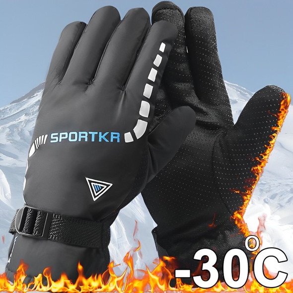 Winter Cycling Gloves Men Outdoor Waterproof Skiing Riding Hiking Motorcycle Warm Mitten Gloves Unisex Thermal Sport Gloves